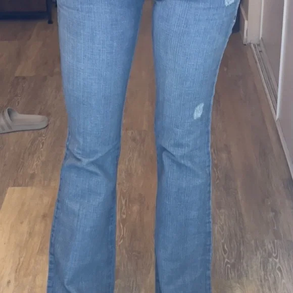 Frankie B. Jeans Size 2, low rise, Rhinestone Butterfly -RARE! - Picture 4 of 11